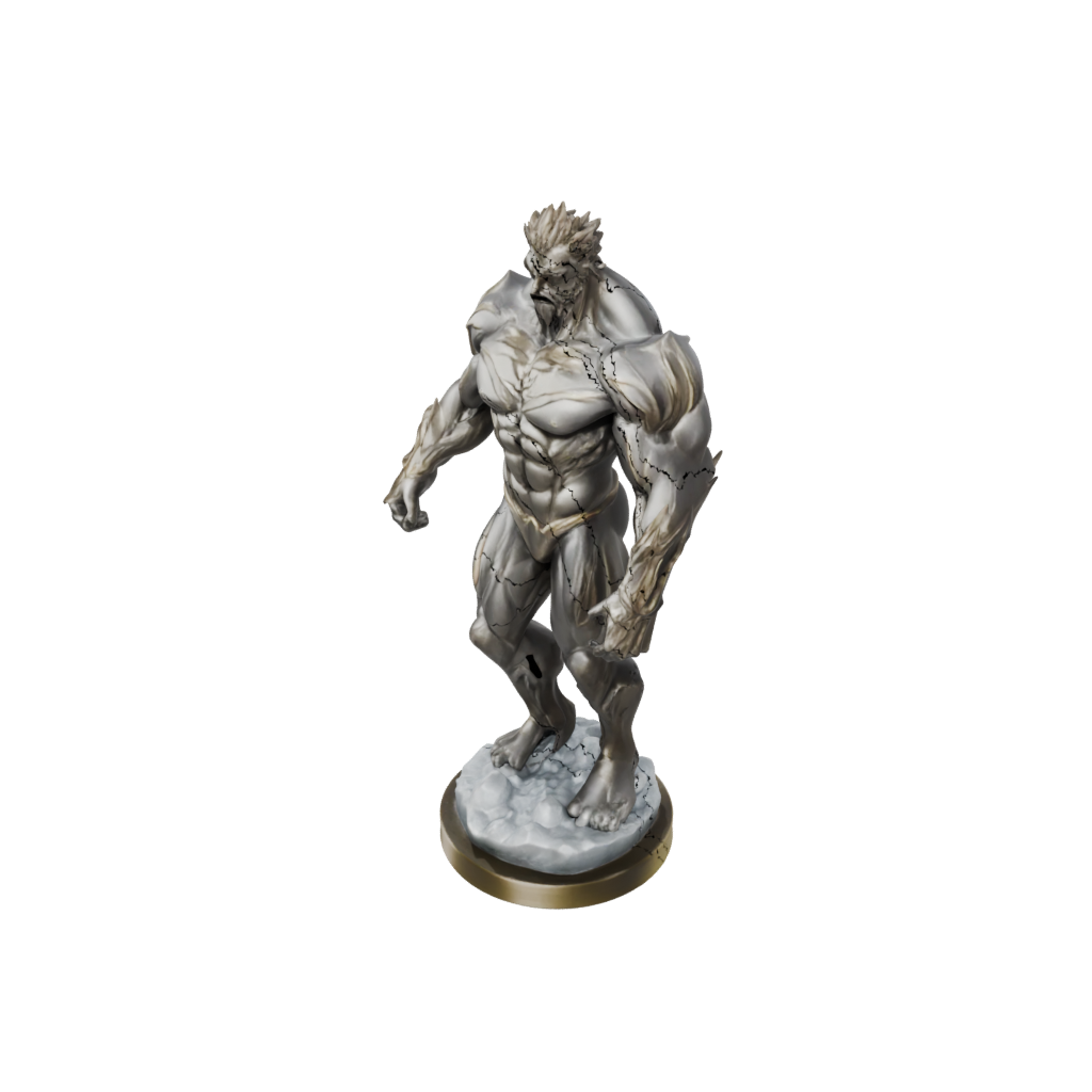 Gold Relief Ice Elemental Titan