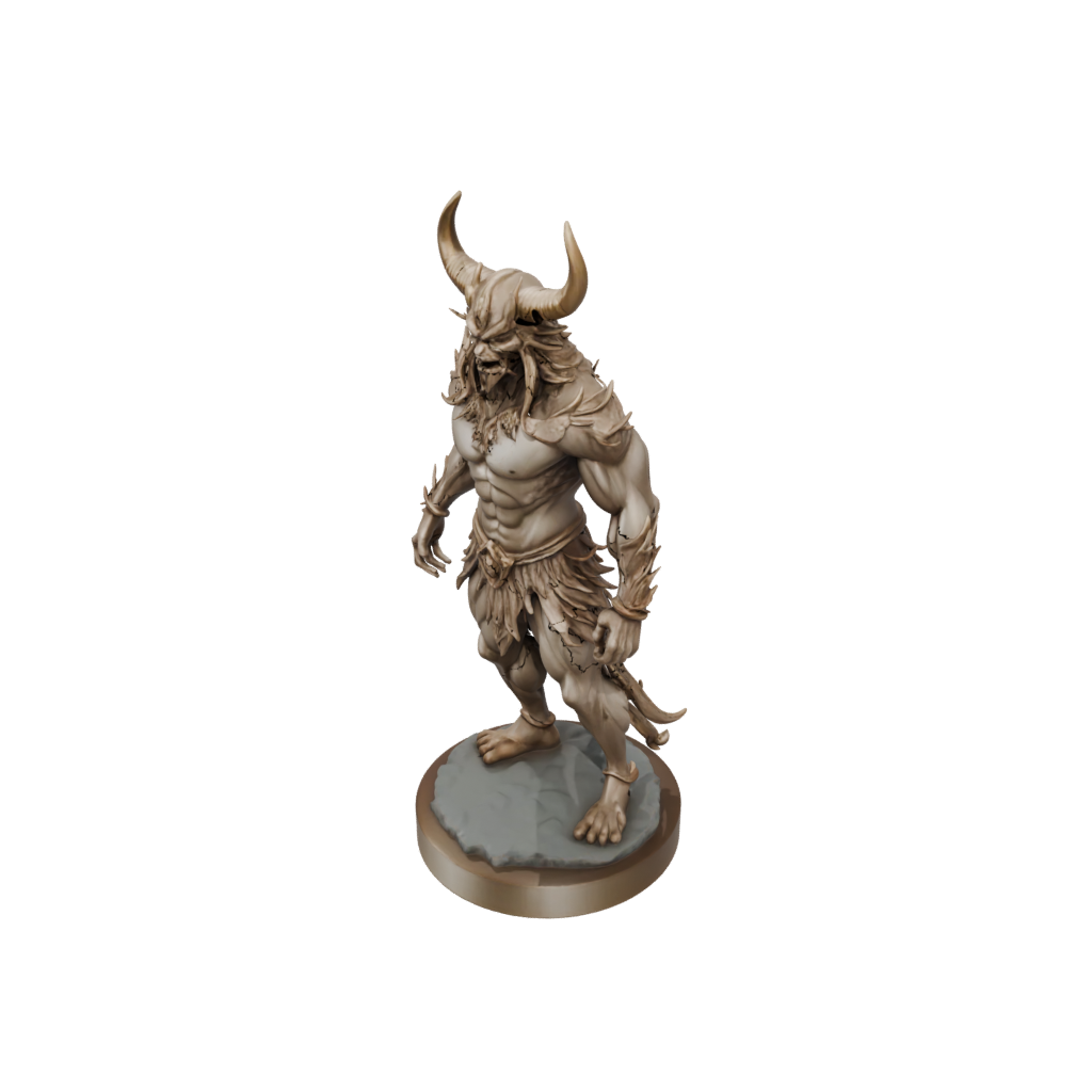 Gold Relief Oni Demon