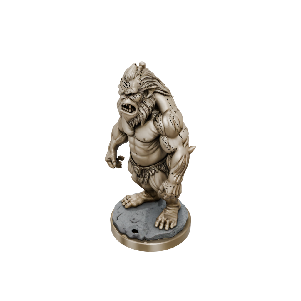 Gold Relief Rock Troll