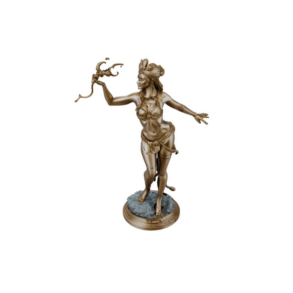 Gold Relief Storm Djinn