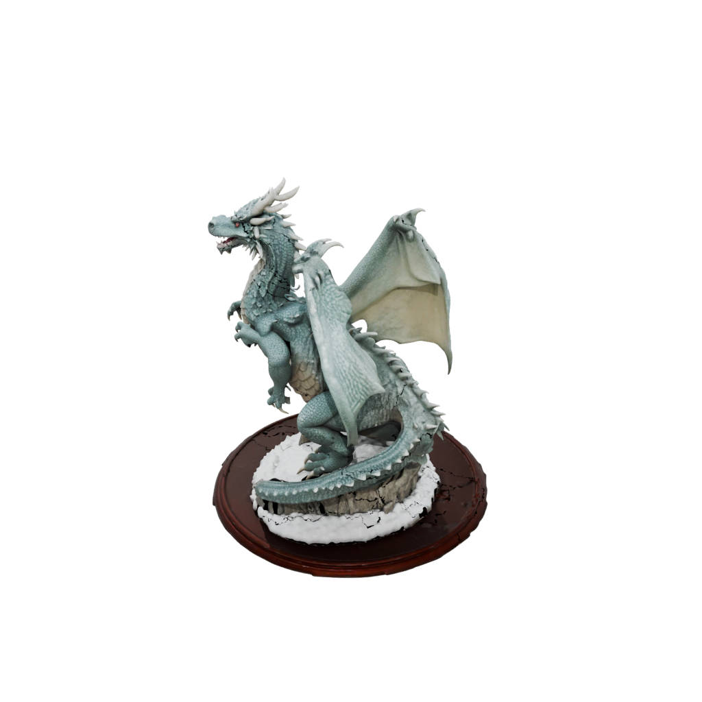 Holiday Bust Ancient Dragon Perched On Rocks