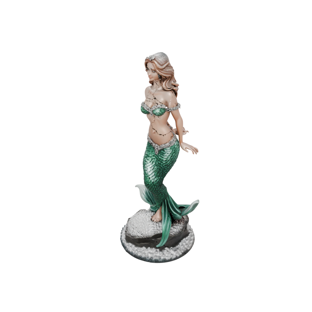 Holiday Bust Mermaid On A Rock