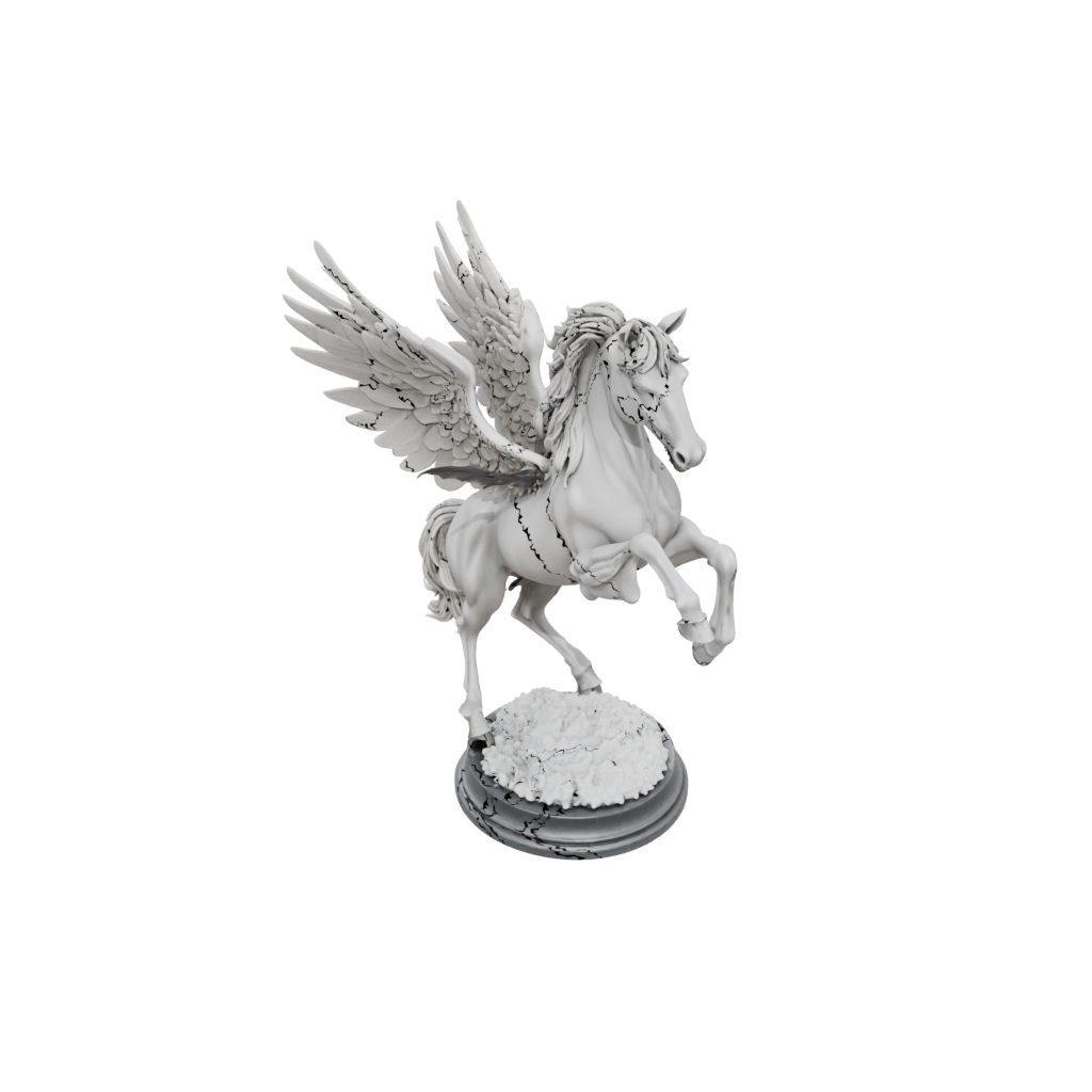 Holiday Bust Pegasus Rearing