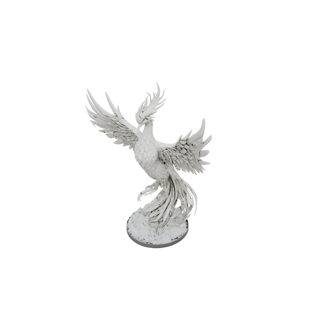 Holiday Bust Phoenix Rising Sculpture