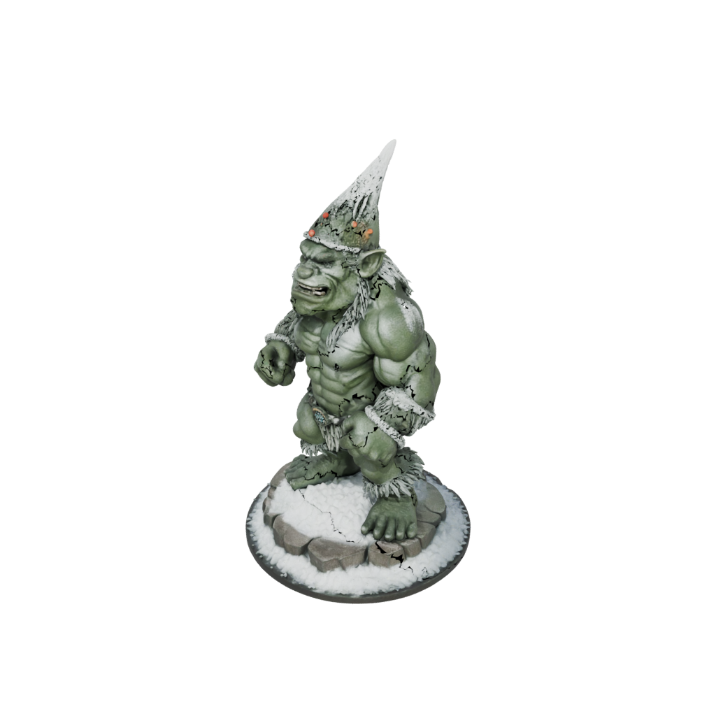 Holiday Bust Rock Troll