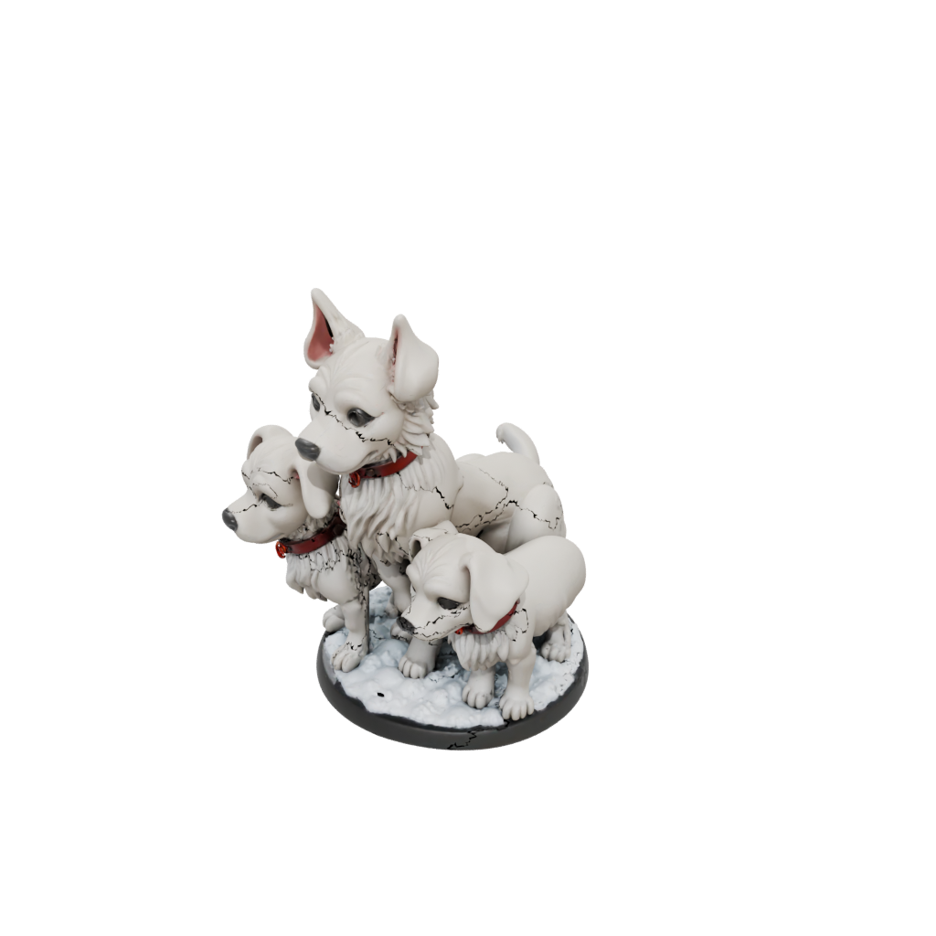 Holiday Chibi Cerberus Three-Headed Hound