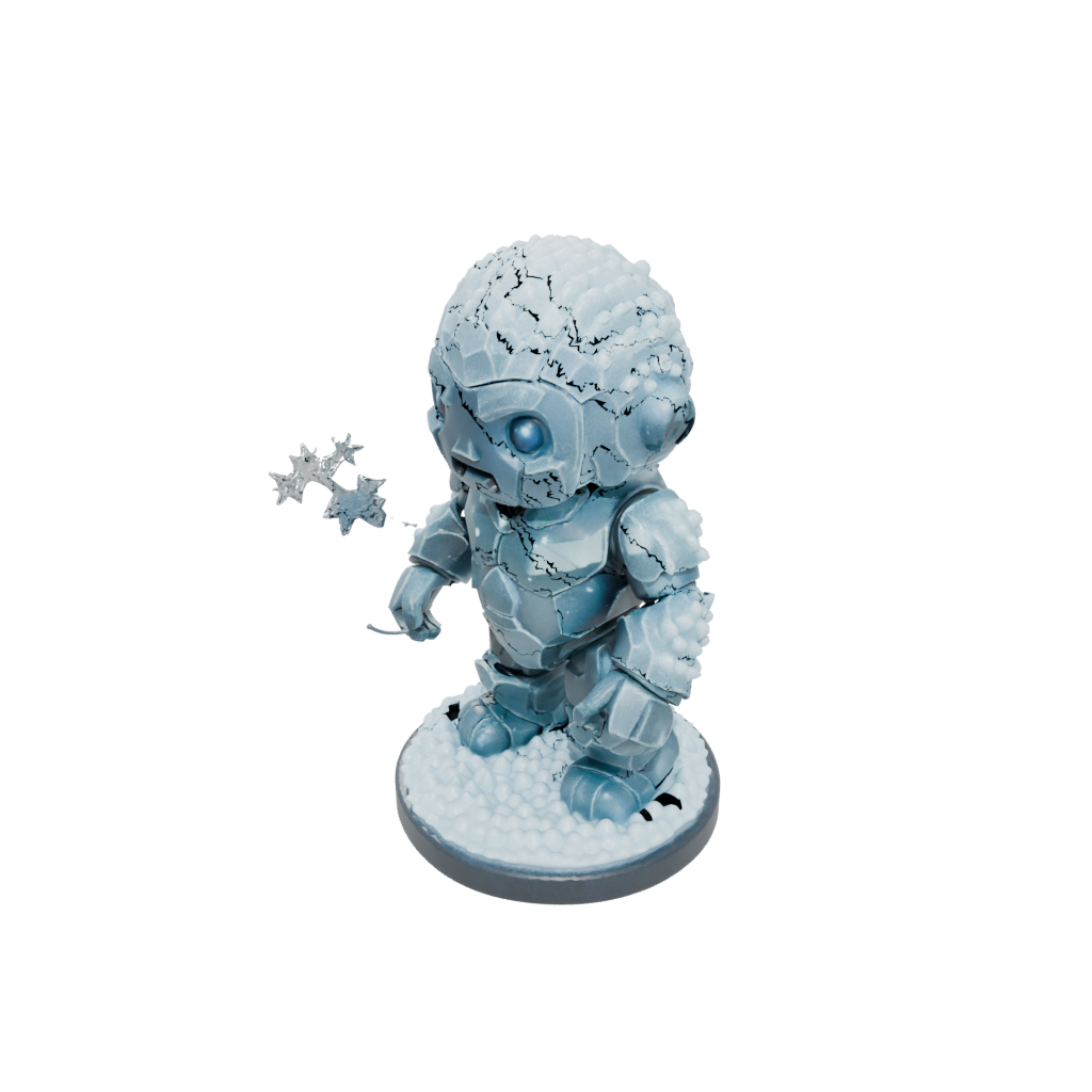 Holiday Chibi Crystal Golem