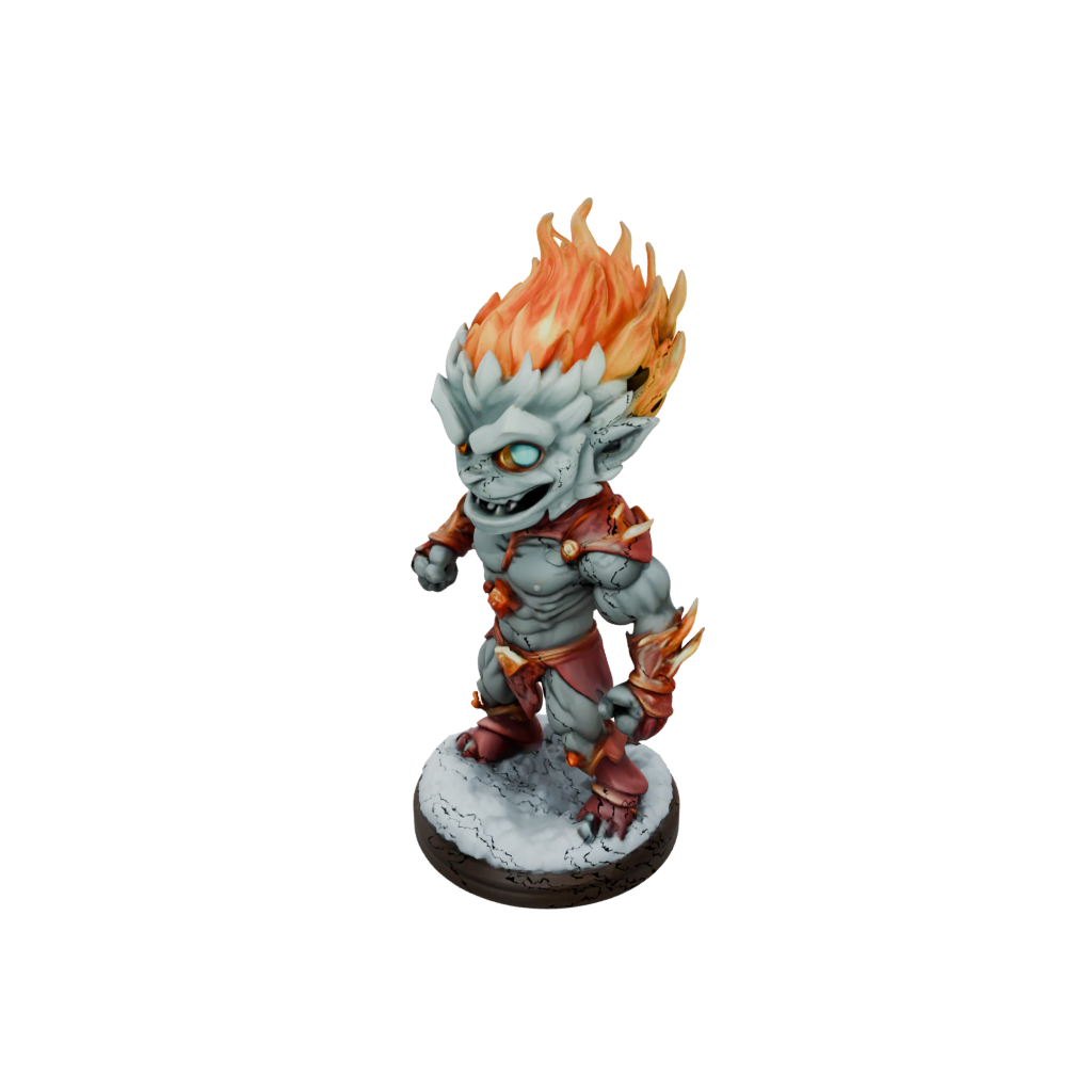 Holiday Chibi Fire Elemental Titan