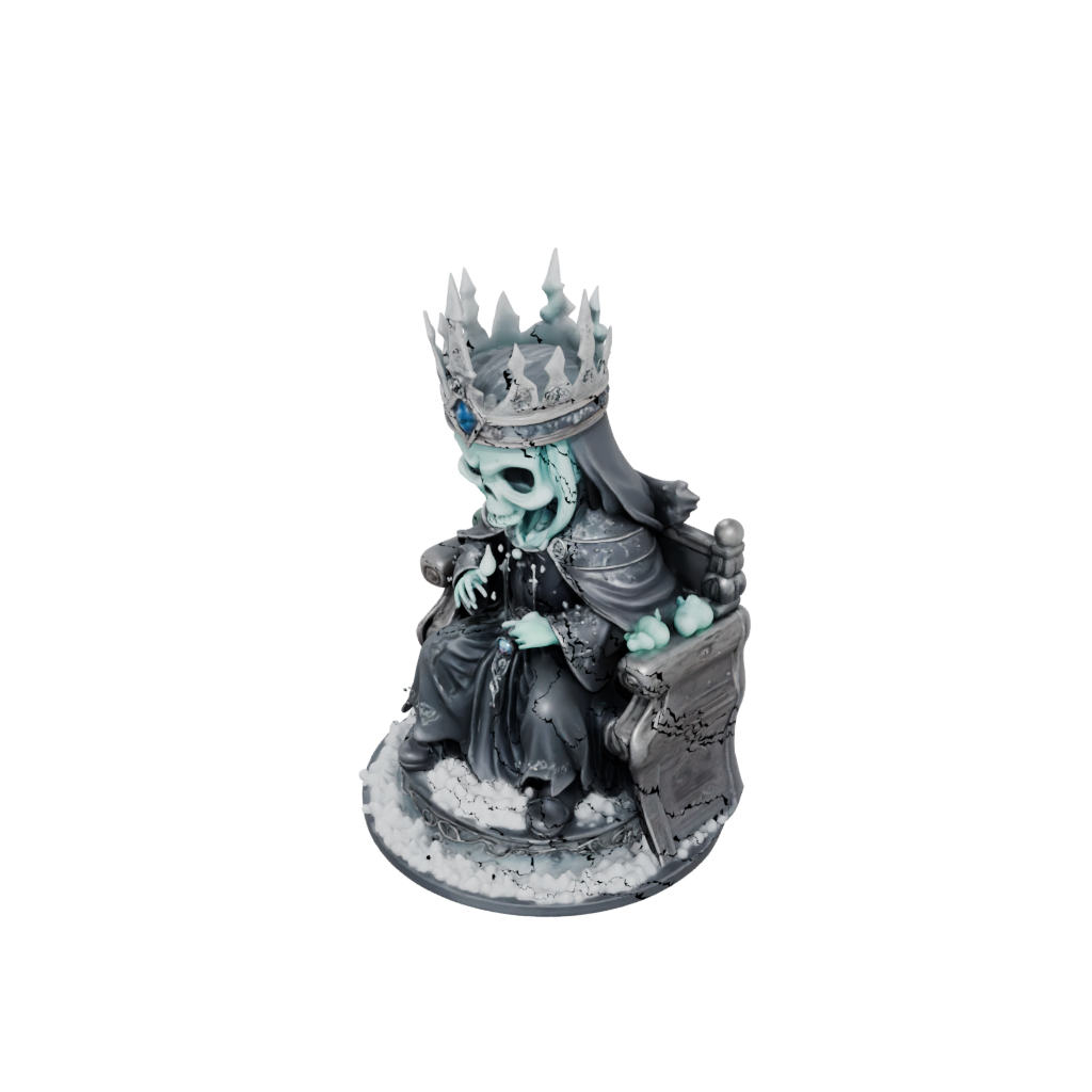 Holiday Chibi Lich On Throne