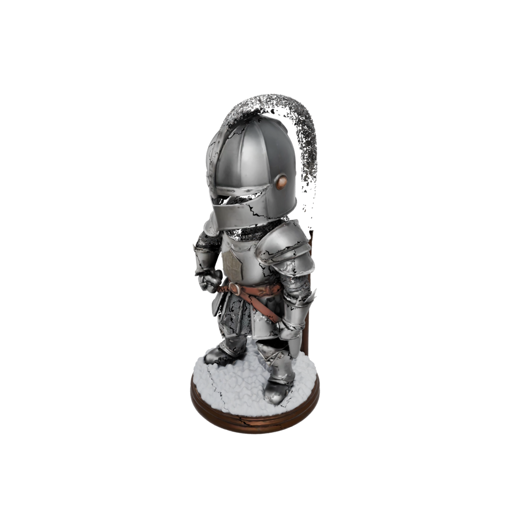Holiday Chibi Medieval Knight Statue