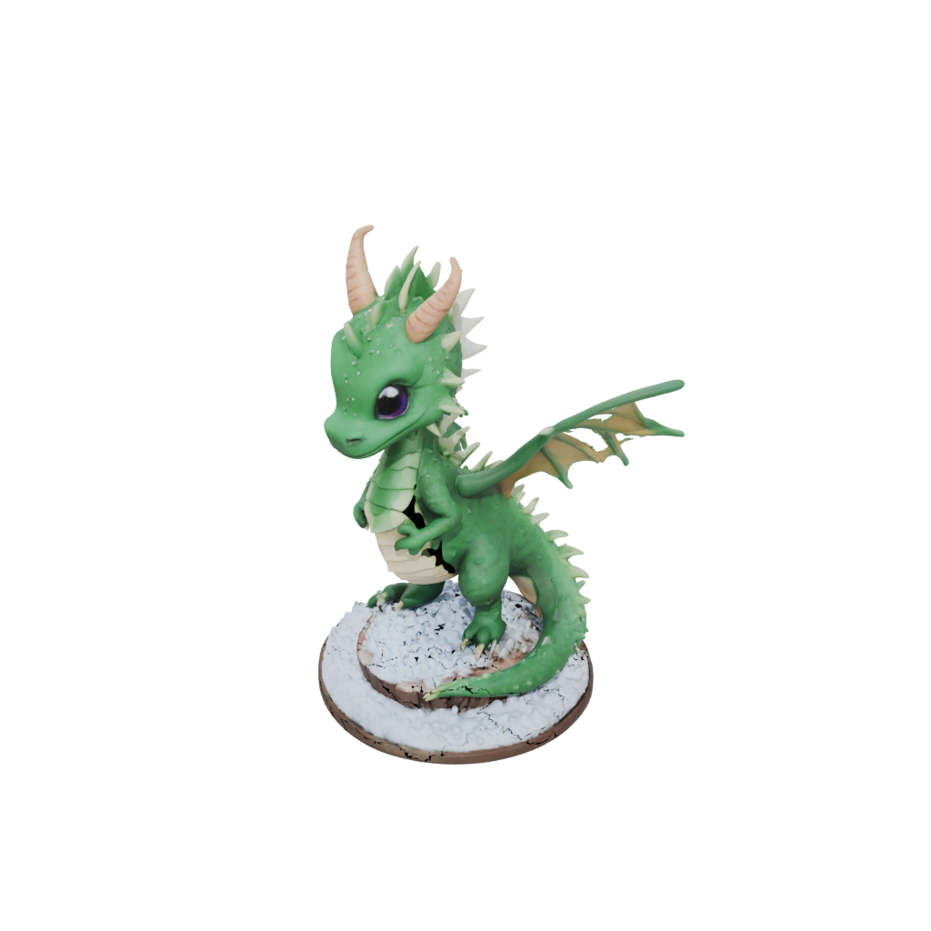 Holiday Chibi Swamp Dragon