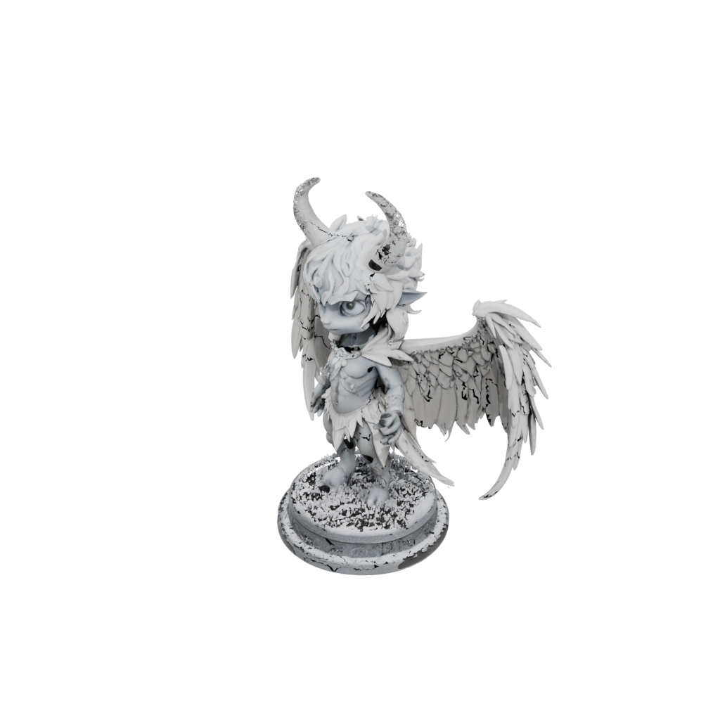 Holiday Chibi Winged Demon Lord