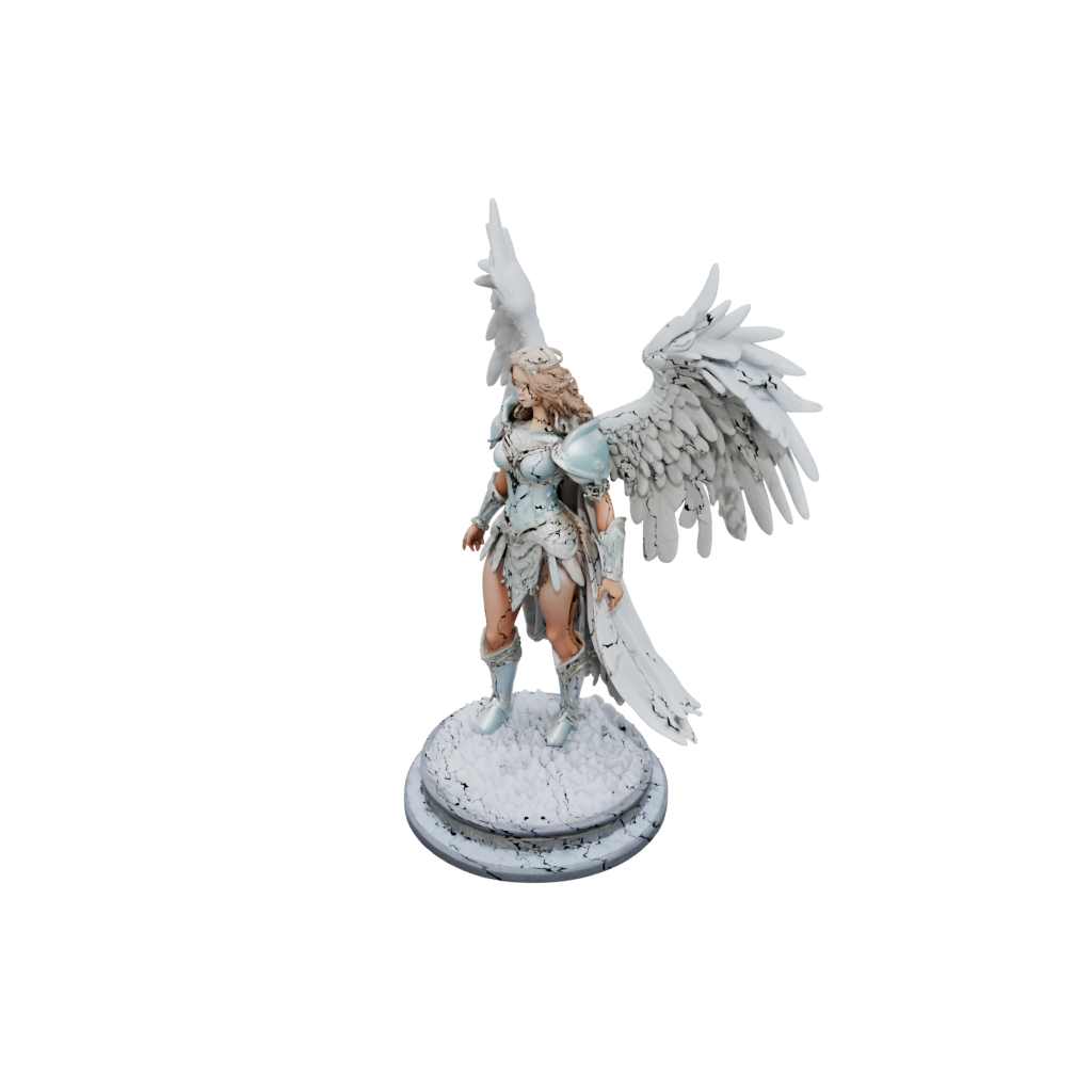 Holiday Scene Celestial Angel Warrior