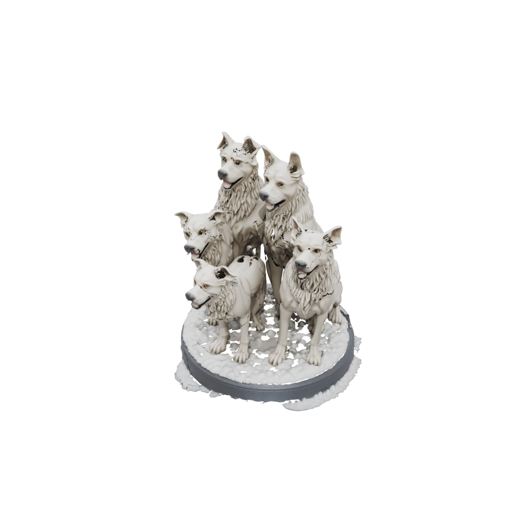 Holiday Scene Cerberus Three-Headed Hound