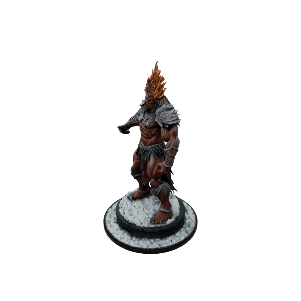 Holiday Scene Fire Elemental Titan