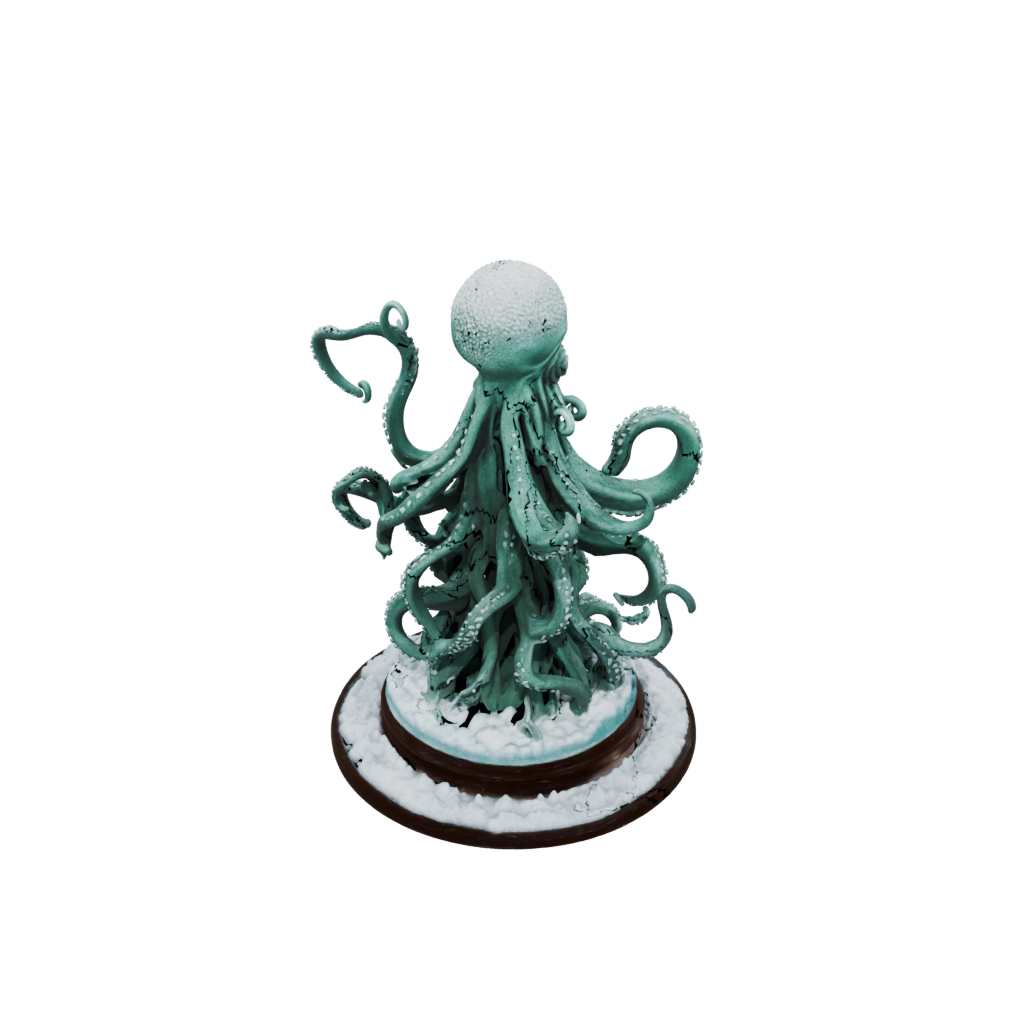 Holiday Scene Kraken Tentacle Sculpture