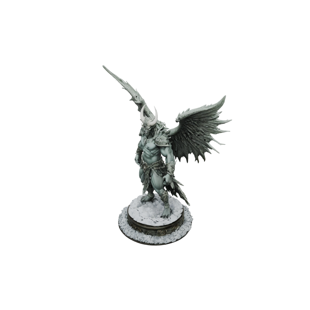 Holiday Scene Winged Demon Lord