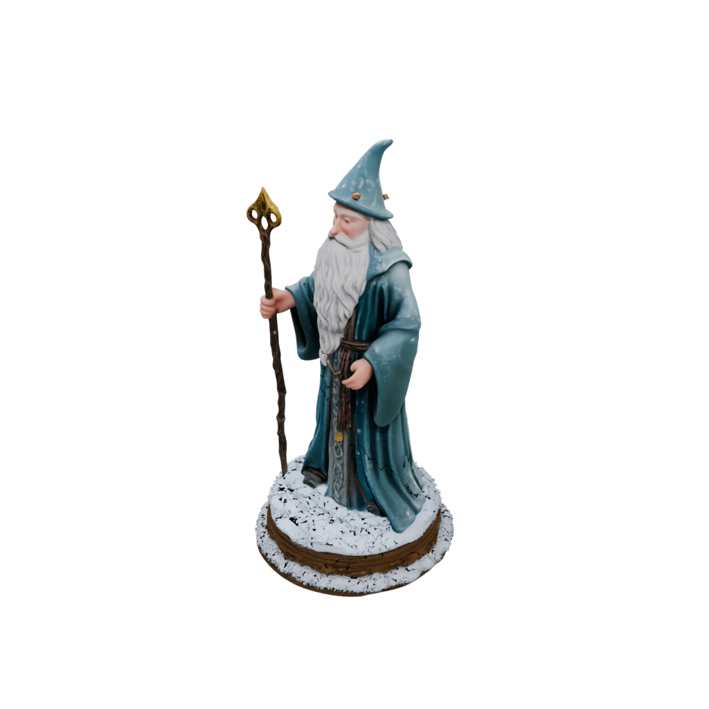 Holiday Scene Wise Wizard Figure