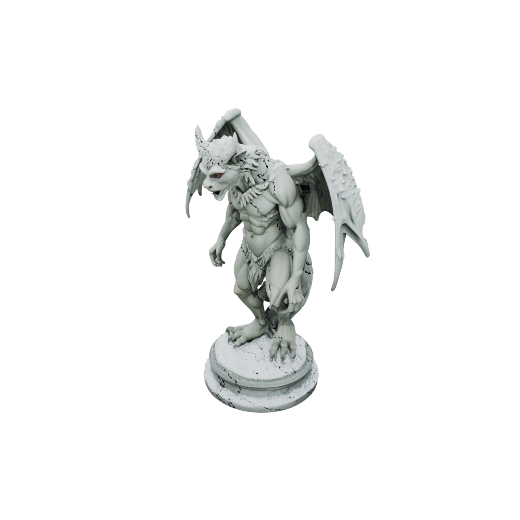 Holiday Gargoyle On Pedestal