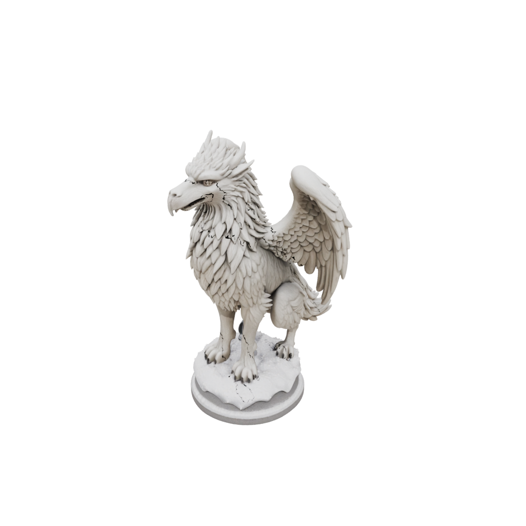 Holiday Griffin Statue