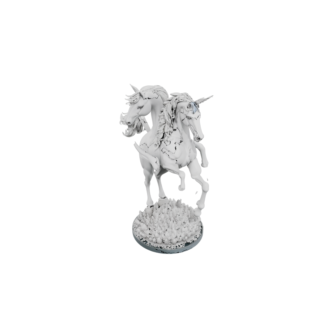 Holiday Unicorn Rearing Figure