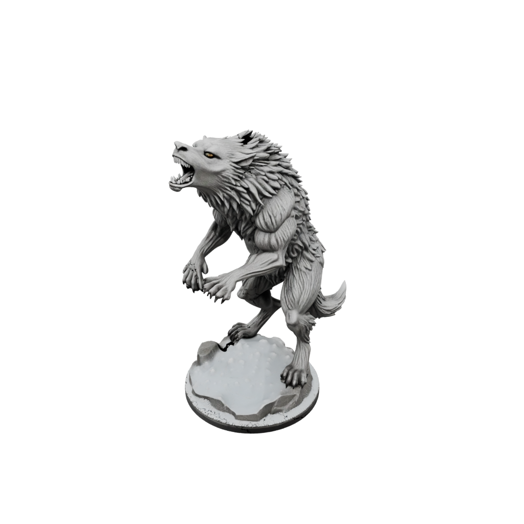 Holiday Werewolf Mid-Howl