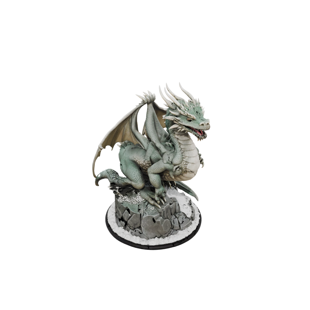 Holiday Relief Ancient Dragon Perched On Rocks