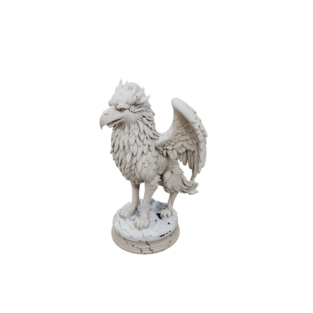 Holiday Relief Griffin Statue