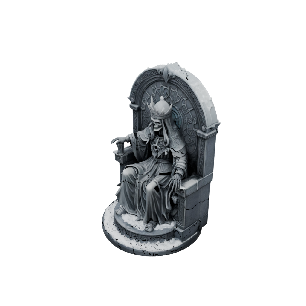 Holiday Relief Lich On Throne