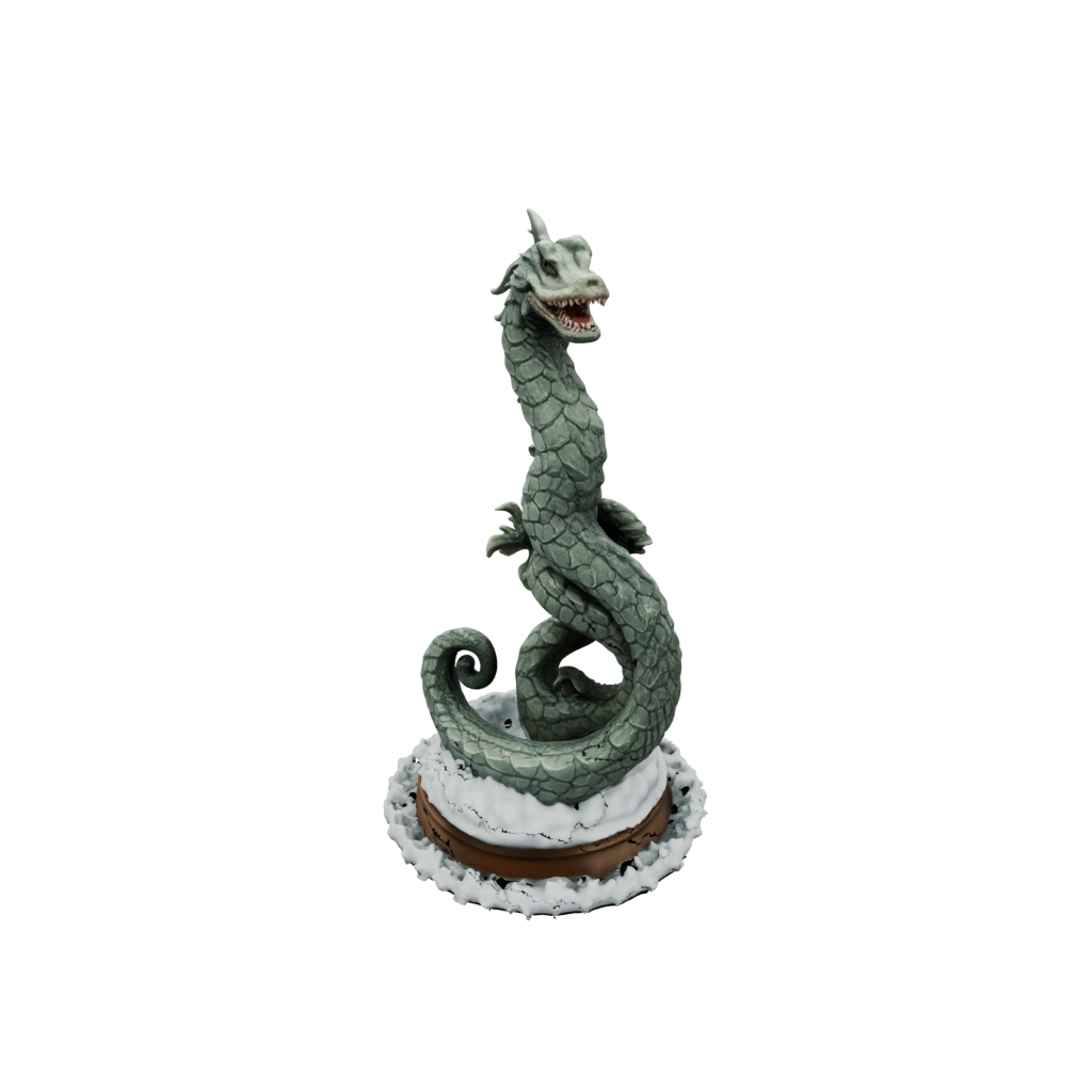 Holiday Relief Sea Serpent Coiled Upright