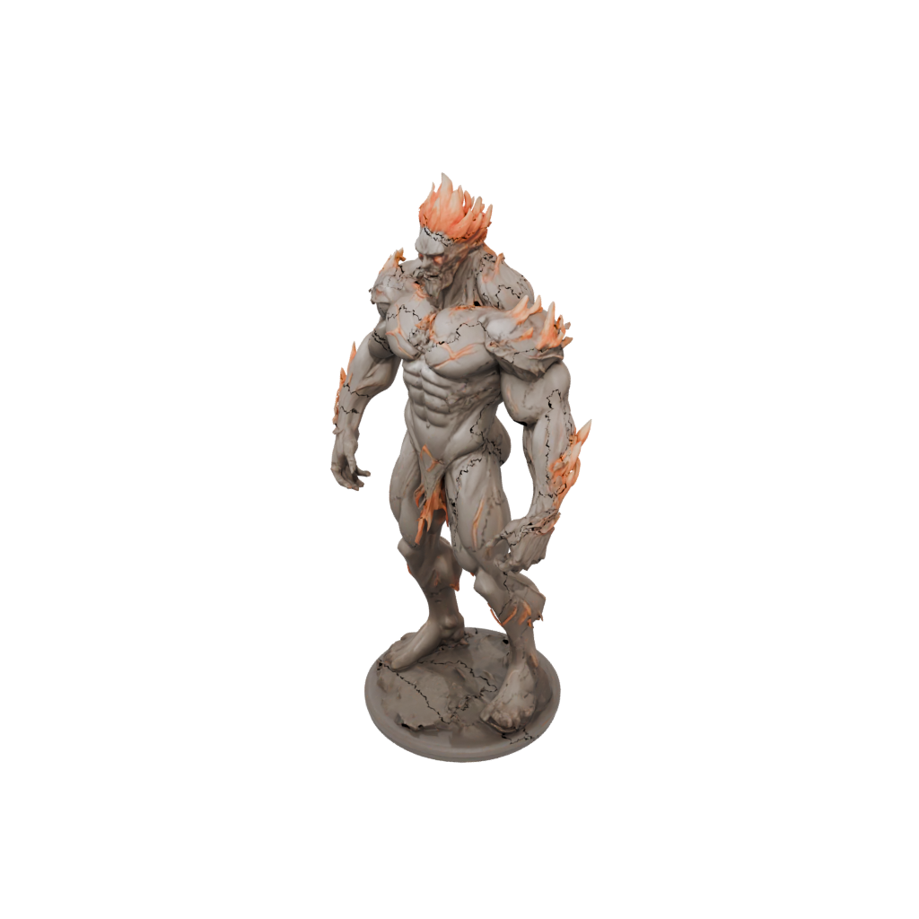 Jumbo Bust Fire Elemental Titan