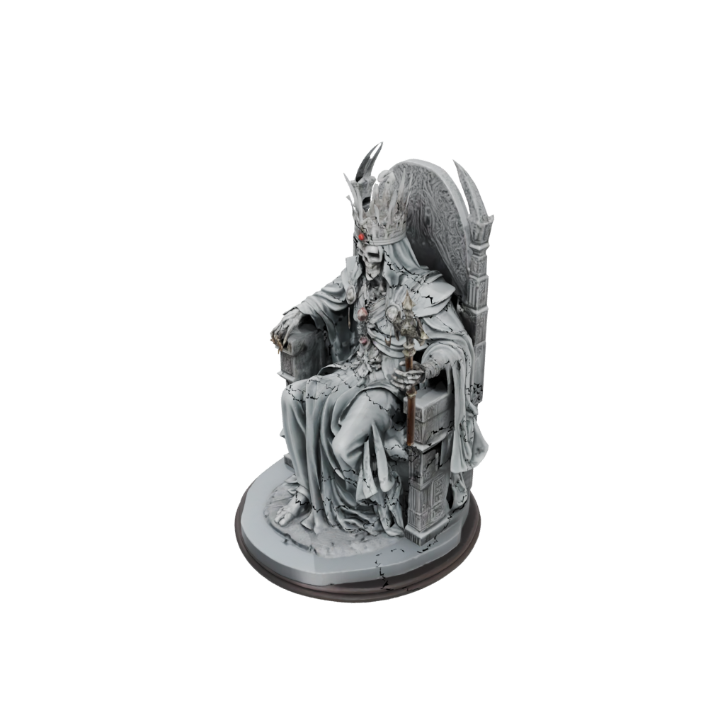 Jumbo Bust Lich On Throne