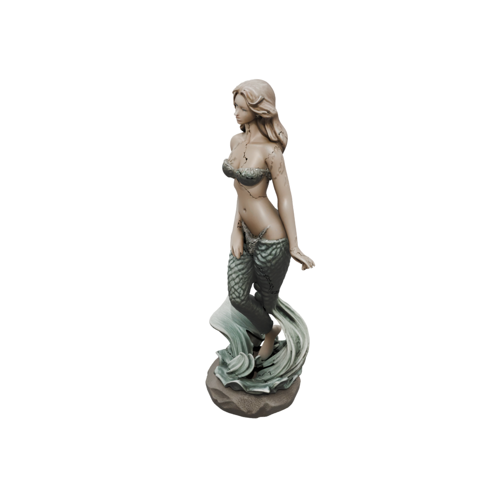 Jumbo Bust Mermaid On A Rock