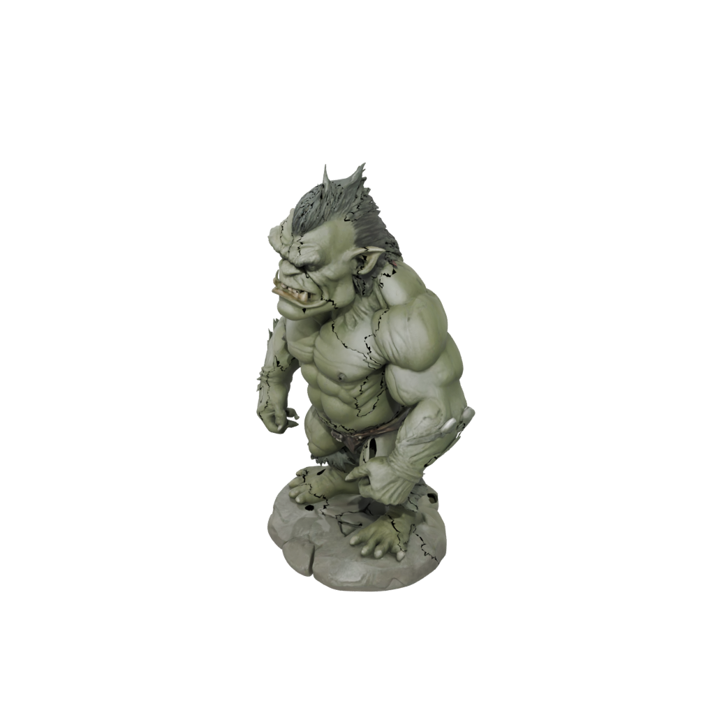 Jumbo Bust Rock Troll