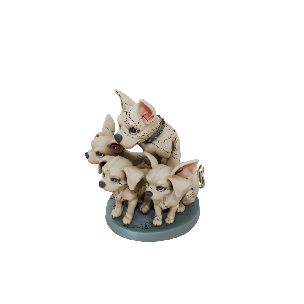 Jumbo Chibi Cerberus Three-Headed Hound
