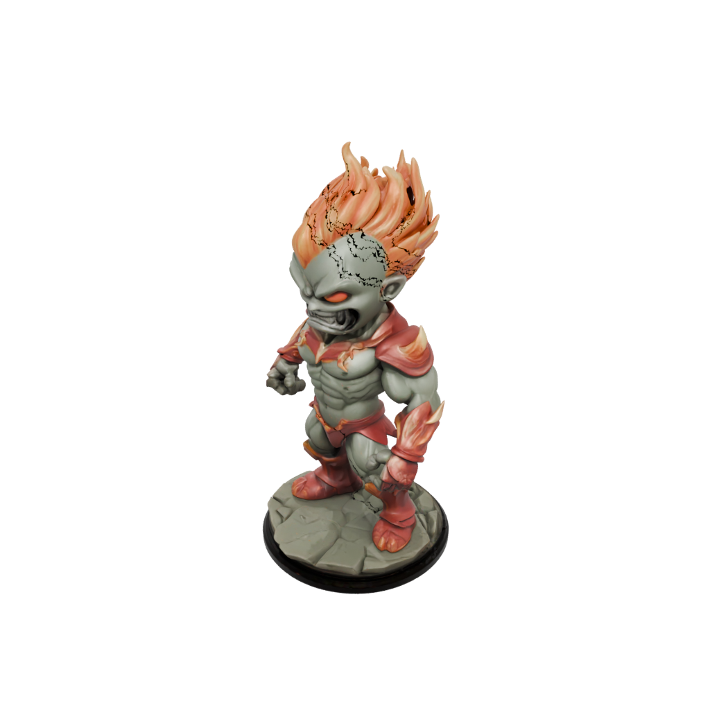 Jumbo Chibi Fire Elemental Titan