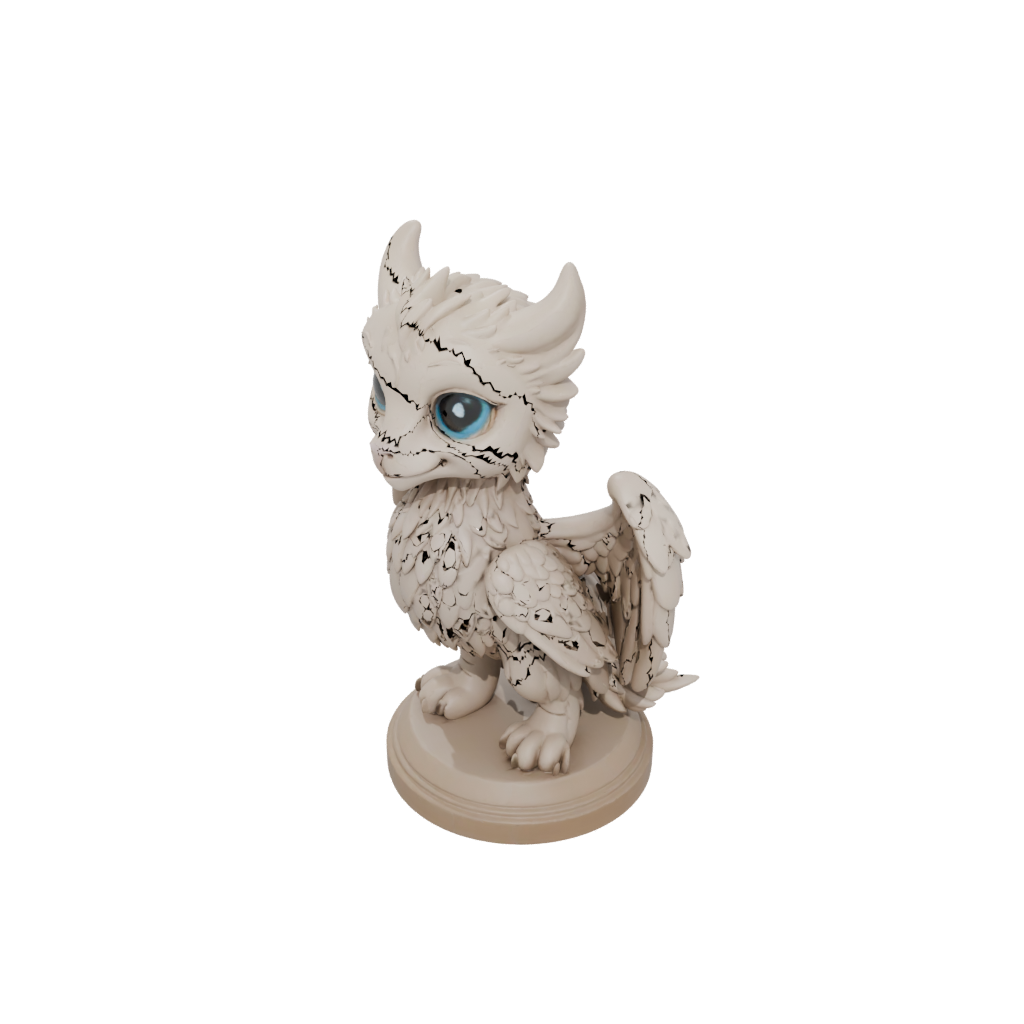 Jumbo Chibi Griffin Statue