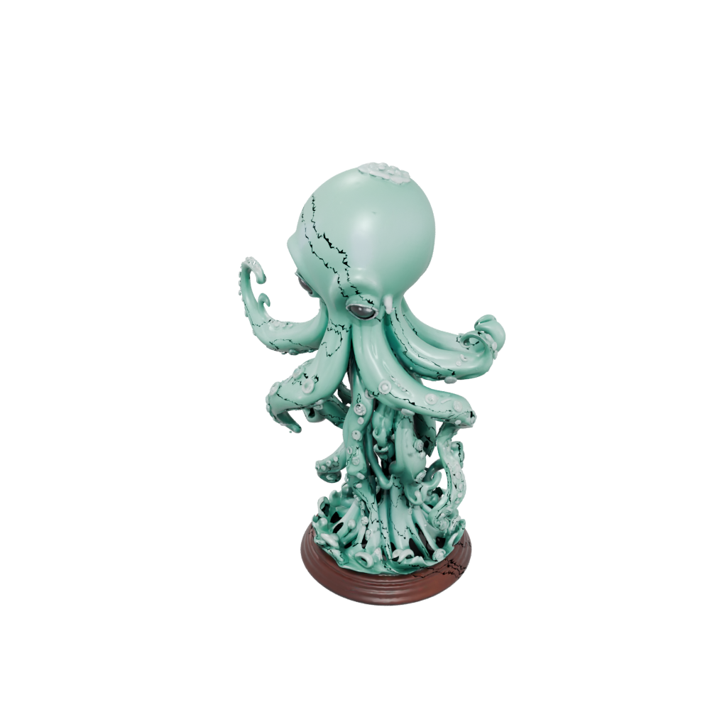 Jumbo Chibi Kraken Tentacle Sculpture