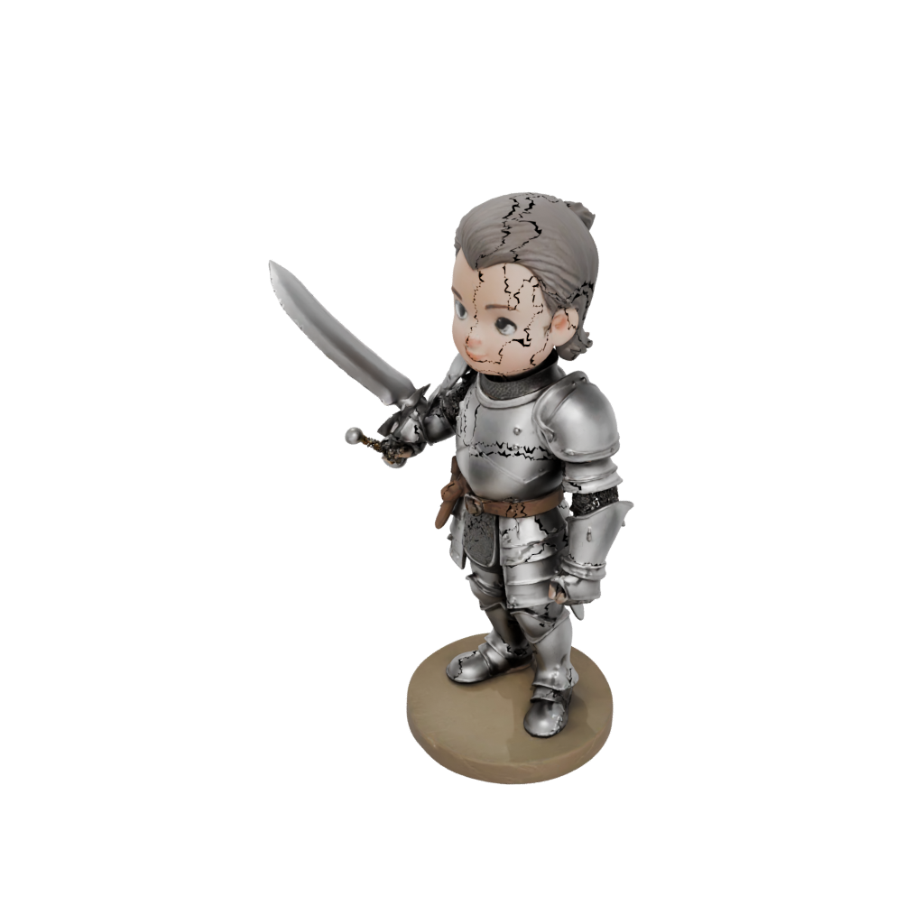 Jumbo Chibi Medieval Knight Statue