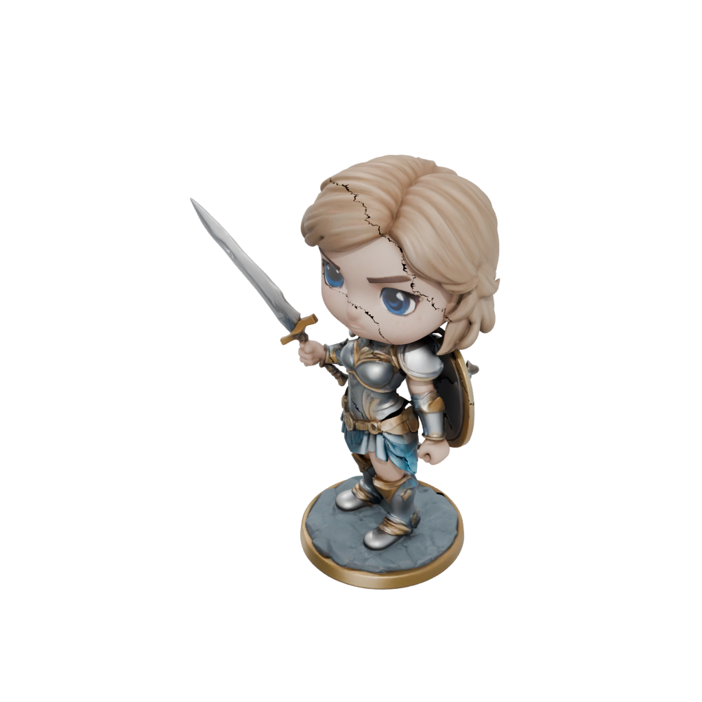 Jumbo Chibi Valkyrie Warrior Figure