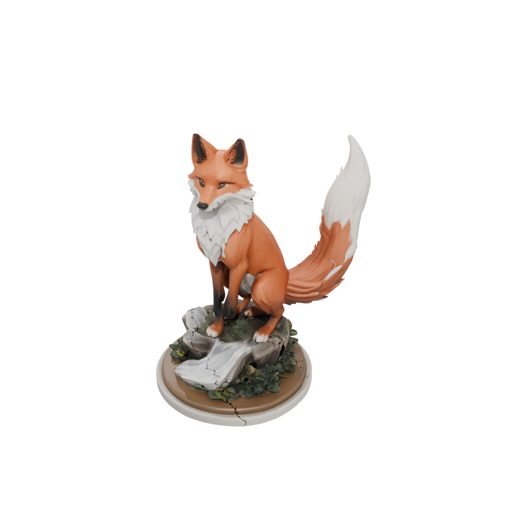 Jumbo Scene Kitsune Nine-Tail Fox
