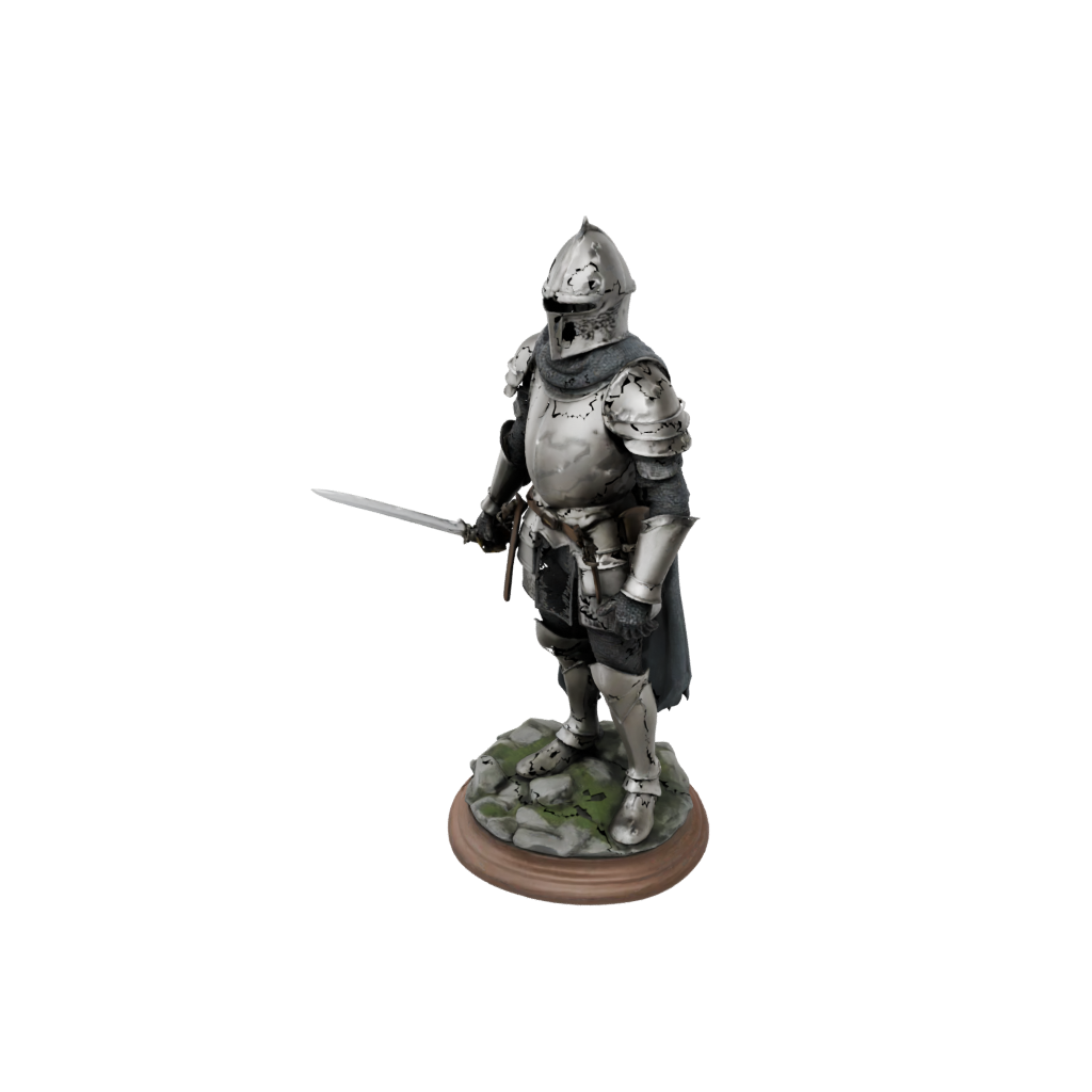 Jumbo Scene Medieval Knight Statue