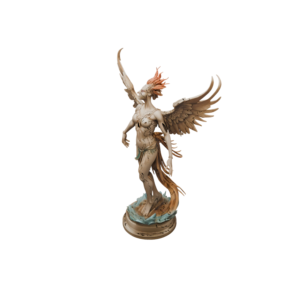 Jumbo Scene Phoenix Rising Sculpture