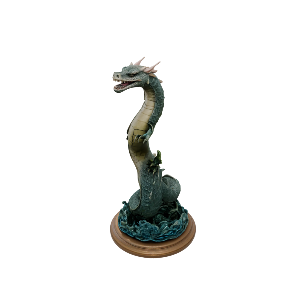 Jumbo Scene Sea Serpent Coiled Upright