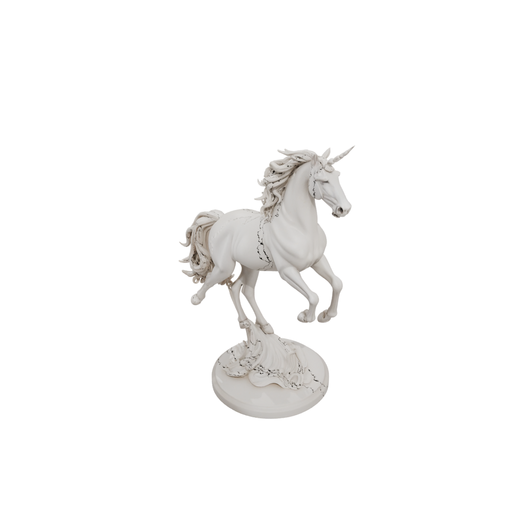 Jumbo Unicorn Rearing Figure