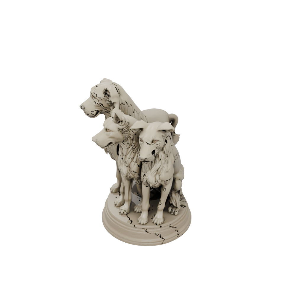 Jumbo Relief Cerberus Three-Headed Hound
