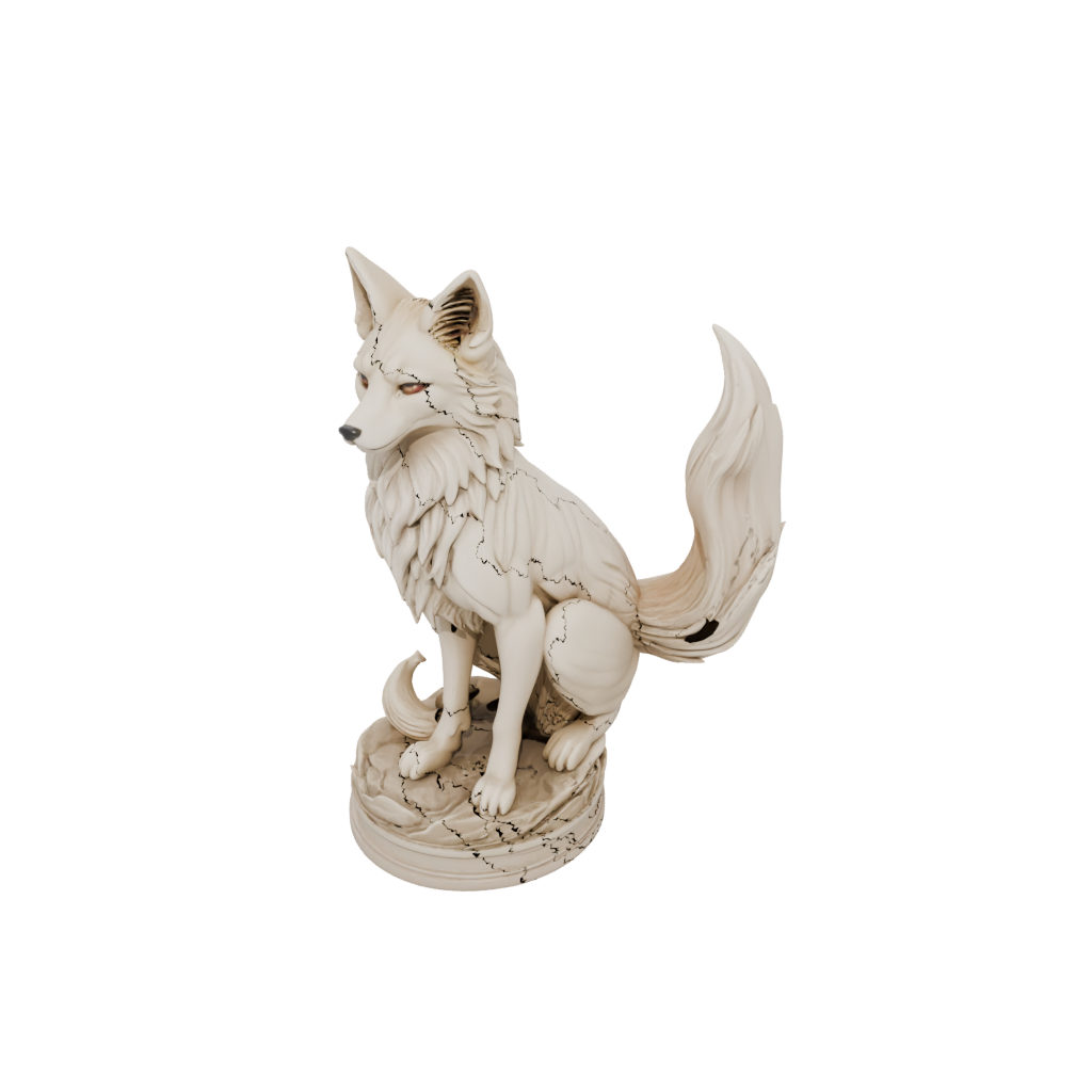 Jumbo Relief Kitsune Nine-Tail Fox