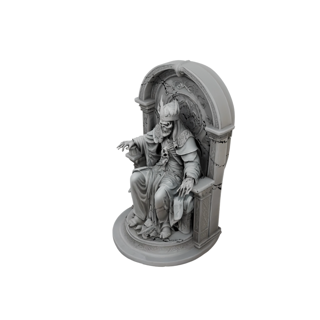 Jumbo Relief Lich On Throne