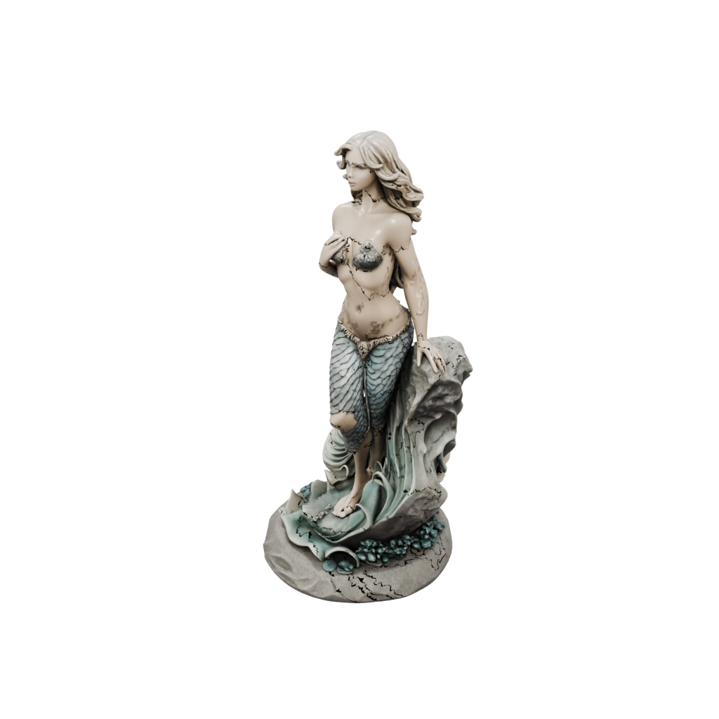 Jumbo Relief Mermaid On A Rock