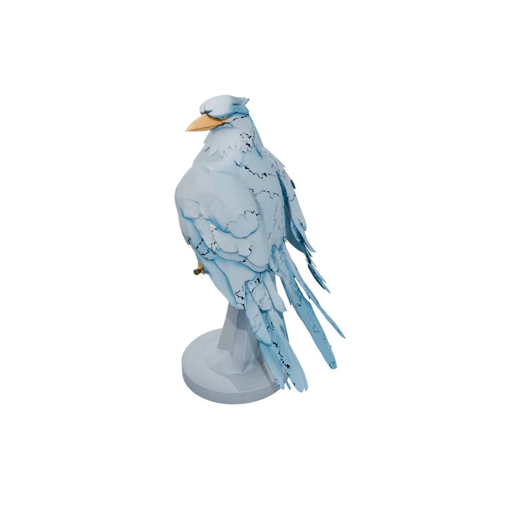 Low-Poly Bust Thunderbird — fantasy figurines 3D print model, STL